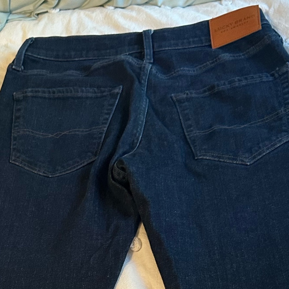 Mens LUCKY BRAND Sz 31 x 30 Athletic Slim 410 Denim Jeans Color Stone (Dk blue)